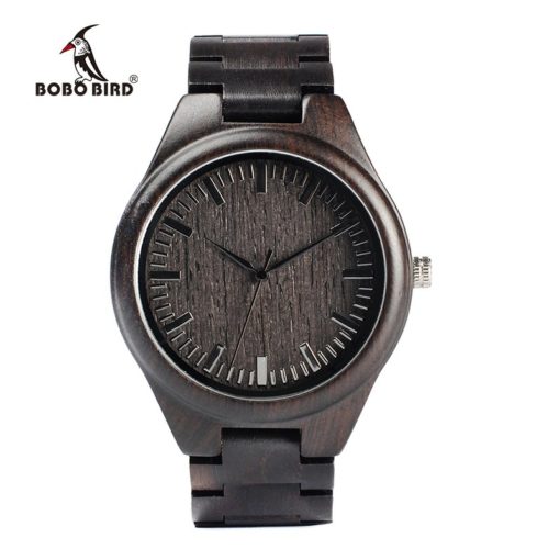 Zegarek drewniany Bobo Bird Heban H05