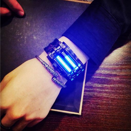 Zegarek Binarny LED czarny