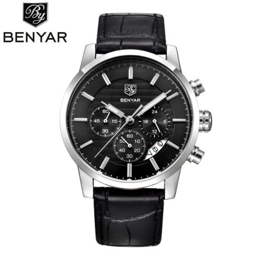 Zegarek Benyar Royal srebrny czarny