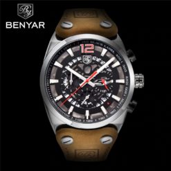 Zegarek Benyar Blackbird srebrny-czerwony