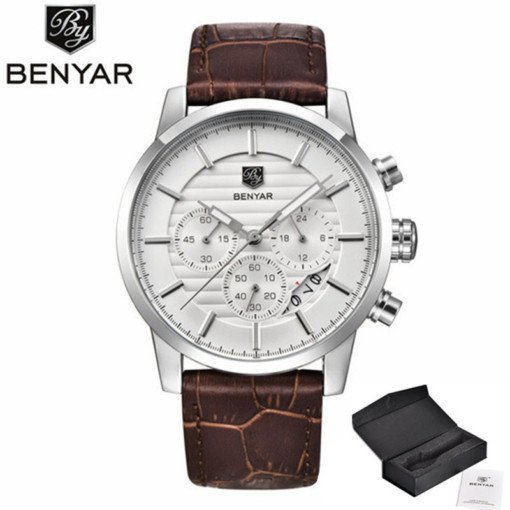 Zegarek Benyar Royal srebrny biały
