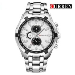 Zegarek Curren Harrison srebrny biały