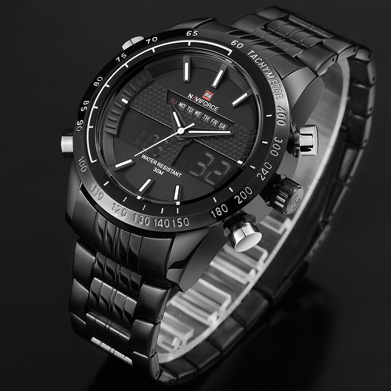 Zegarek Naviforce Power czarny biały 2