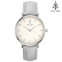 Zegarek King Hoon Star szary srebrny biały