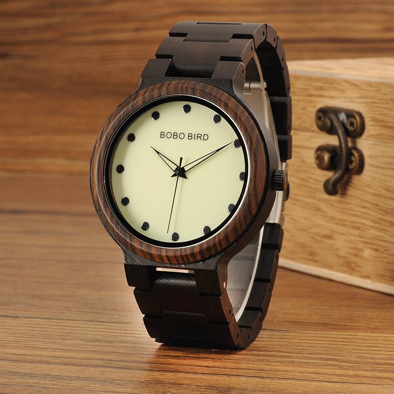 Drewniany zegarek Bobo Bird Top P04-1