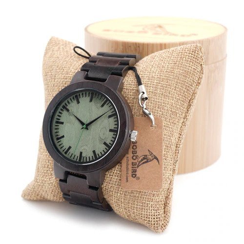 Drewniany zegarek Bobo Bird Shade Green C29