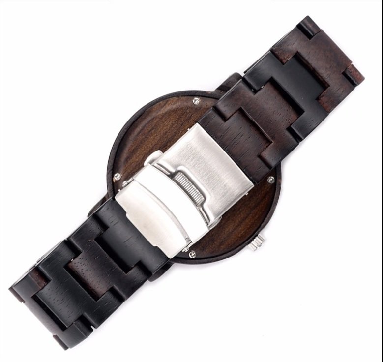 Drewniany zegarek Bobo Bird Shade C30  z tyłu
