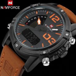 Zegarek NaviForce Top brązowy pomarańczowy 1