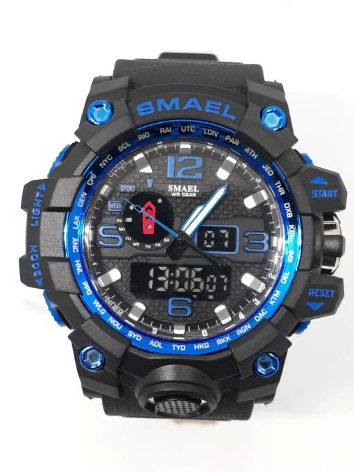 Zegarek Smael Camouflage niebieski czarny