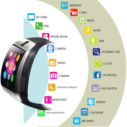 Smartwatch wielofunkcyjny czarny
