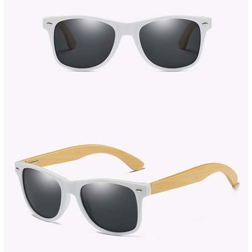 Drewniane okulary przeciwsłoneczne C03- czarne – bambus