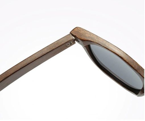Drewniane okulary przeciwsłoneczne B01- niebieskie – bambus
