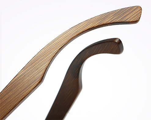 Drewniane okulary przeciwsłoneczne B01-czarne - bambus 9