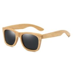 Drewniane okulary przeciwsłoneczne B03- czarne – dąb