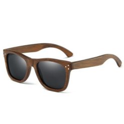 Drewniane okulary przeciwsłoneczne B01-czarne – bambus
