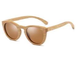 Drewniane okulary przeciwsłoneczne B08- brązowe – dąb