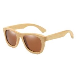 Drewniane okulary przeciwsłoneczne B06- brązowe – bambus