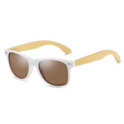 Drewniane okulary przeciwsłoneczne C03- brązowe – bambus