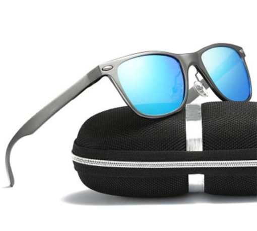 Okulary przeciwsłoneczne aluminiowe M04- niebieskie