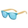 Okulary bambusowe c01 Niebieskie
