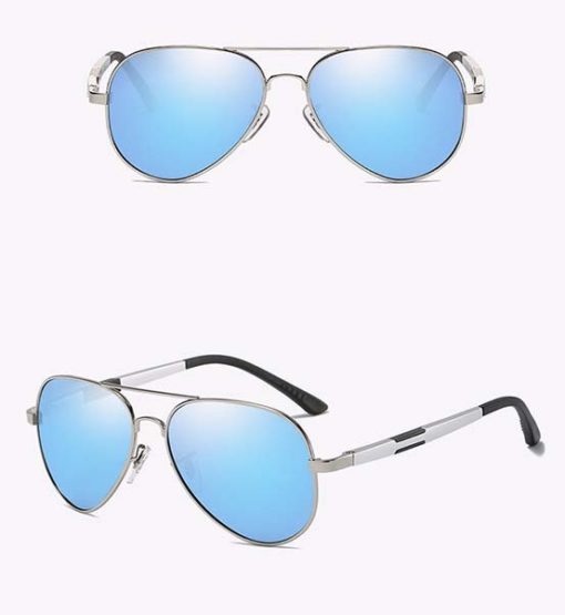 Okulary przeciwsłoneczne aluminiowe M03- niebieskie