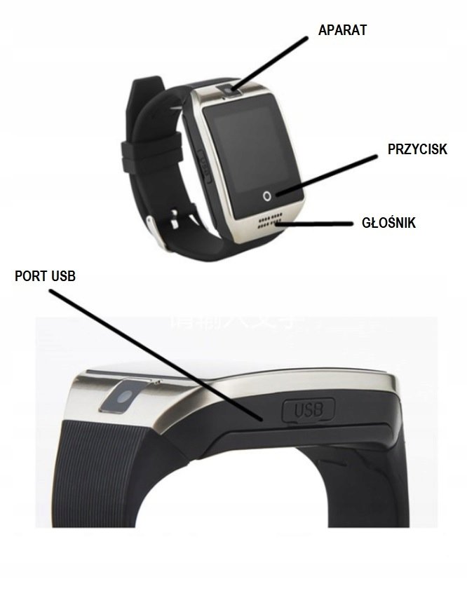 Smartwatch wielofunkcyjny srebrny 11