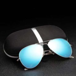 Okulary przeciwsłoneczne aluminiowe M05- jasno-niebieskie 2