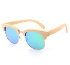Drewniane okulary przeciwsłoneczne B10-zielone – bambus