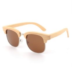 Drewniane okulary przeciwsłoneczne B10-brązowe – bambus