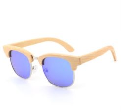 Drewniane okulary przeciwsłoneczne B10-niebieskie – bambus