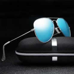 Okulary przeciwsłoneczne aluminiowe M05- jasno-niebieskie 3