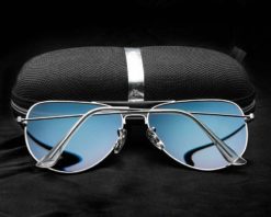 Okulary przeciwsłoneczne aluminiowe M05- ciemno-niebieskie 3