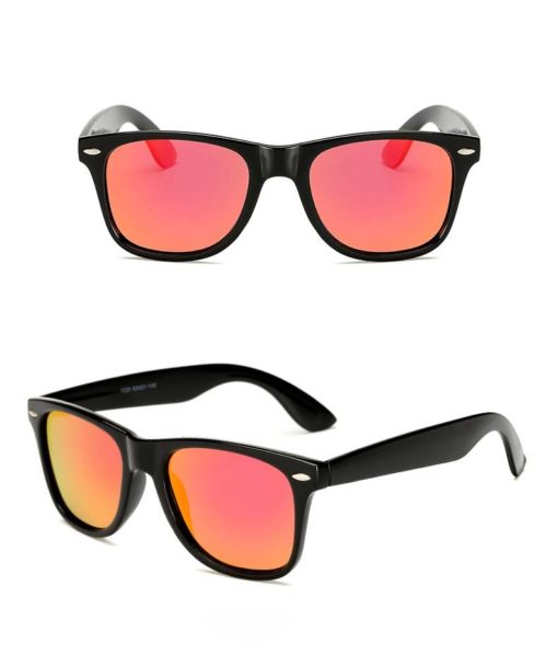 Okulary przeciwsłoneczne D02 błyszczące czerwone