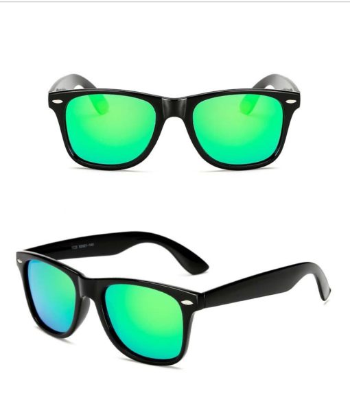 Okulary przeciwsłoneczne D02 błyszczące zielone
