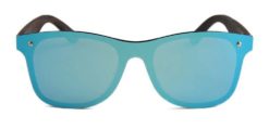 Drewniane okulary przeciwsłoneczne C04- niebieskie - heban 2