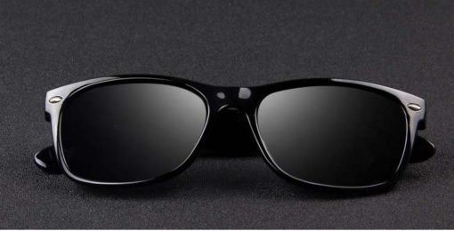 Okulary przeciwsłoneczne D02 błyszczące czarne