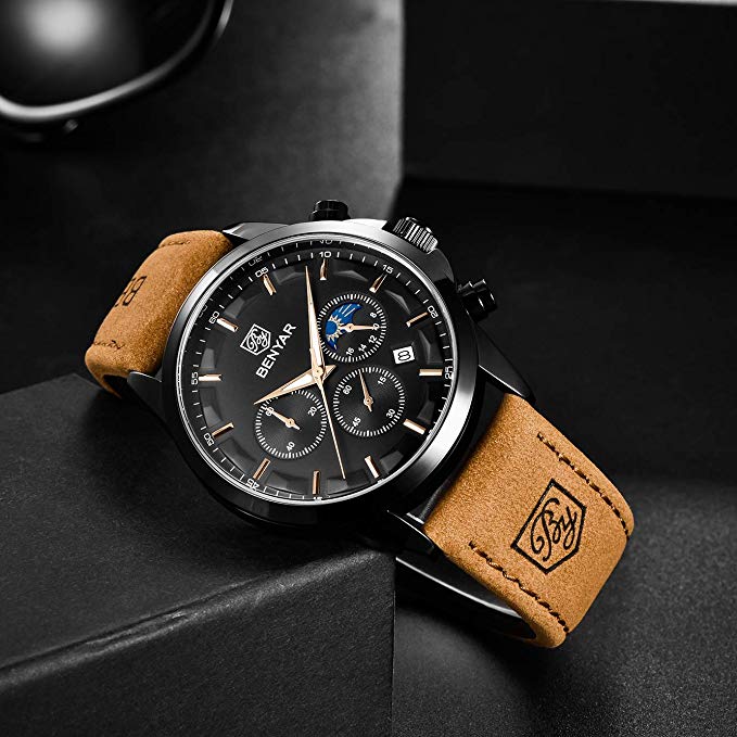 Zegarek Benyar Excellence czarno czarny 10