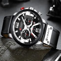 Zegarek Curren Milano czarny srebrny 2