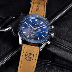 Zegarek Benyar Speedmaster srebrny niebieski 3