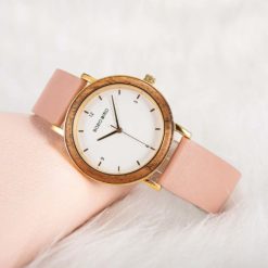 Zegarek drewniany Bobo Bird Amelie T21 różowy