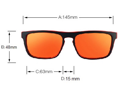 Okulary przeciwsłoneczne Solenzio Urban Pomarańczowe 9
