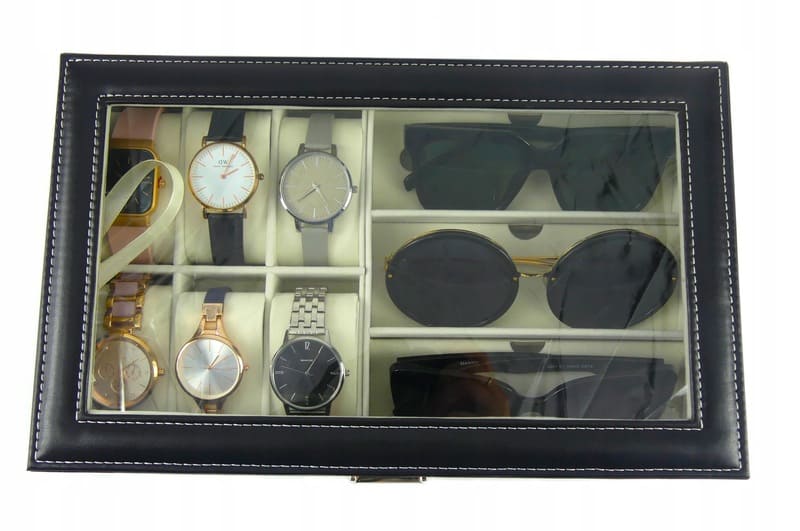 Pudełko szkatułka etui na zegarki i okulary przeciwsłoneczne 5