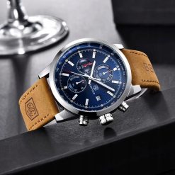 Zegarek Benyar srebrny niebieska tarcza BY5102 2
