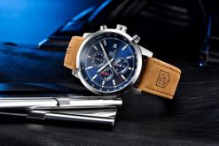 Zegarek Benyar srebrny niebieska tarcza BY5102 4
