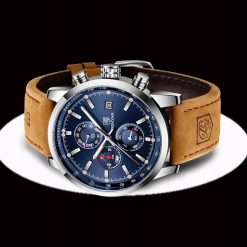 Zegarek Benyar srebrny niebieska tarcza BY5102 3