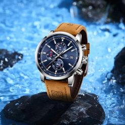 Zegarek Benyar srebrny niebieska tarcza BY5102 6