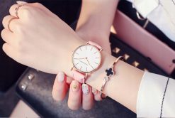 Zegarek Hannah Martin HM36 Złoty różowy pasek 2