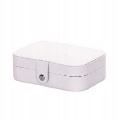 Kuferek szkatułka organizer pudełko na biżuterię biały 2