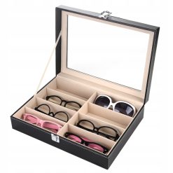 Pudełko etui organizer na okulary na 8 sztuk