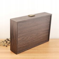 Pudełko etui szkatułka na zegarki 12 sztuk drewno 12